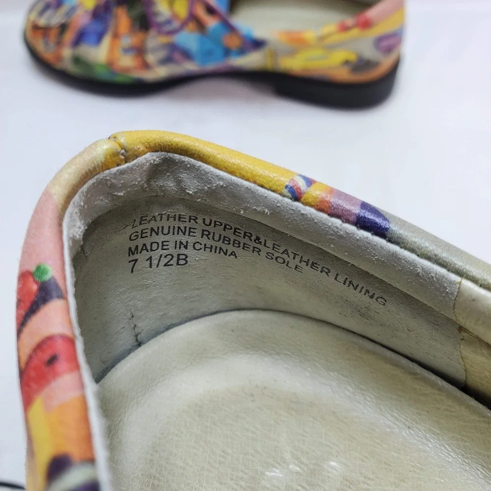 Icon Oxford Shoes Women 7.5 Leather Desert Road Trip Vintage Car Art